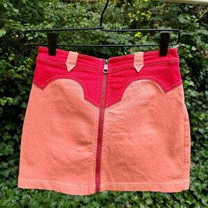 Urban Outfitters BDG Cody Denim Western Mini Skirt